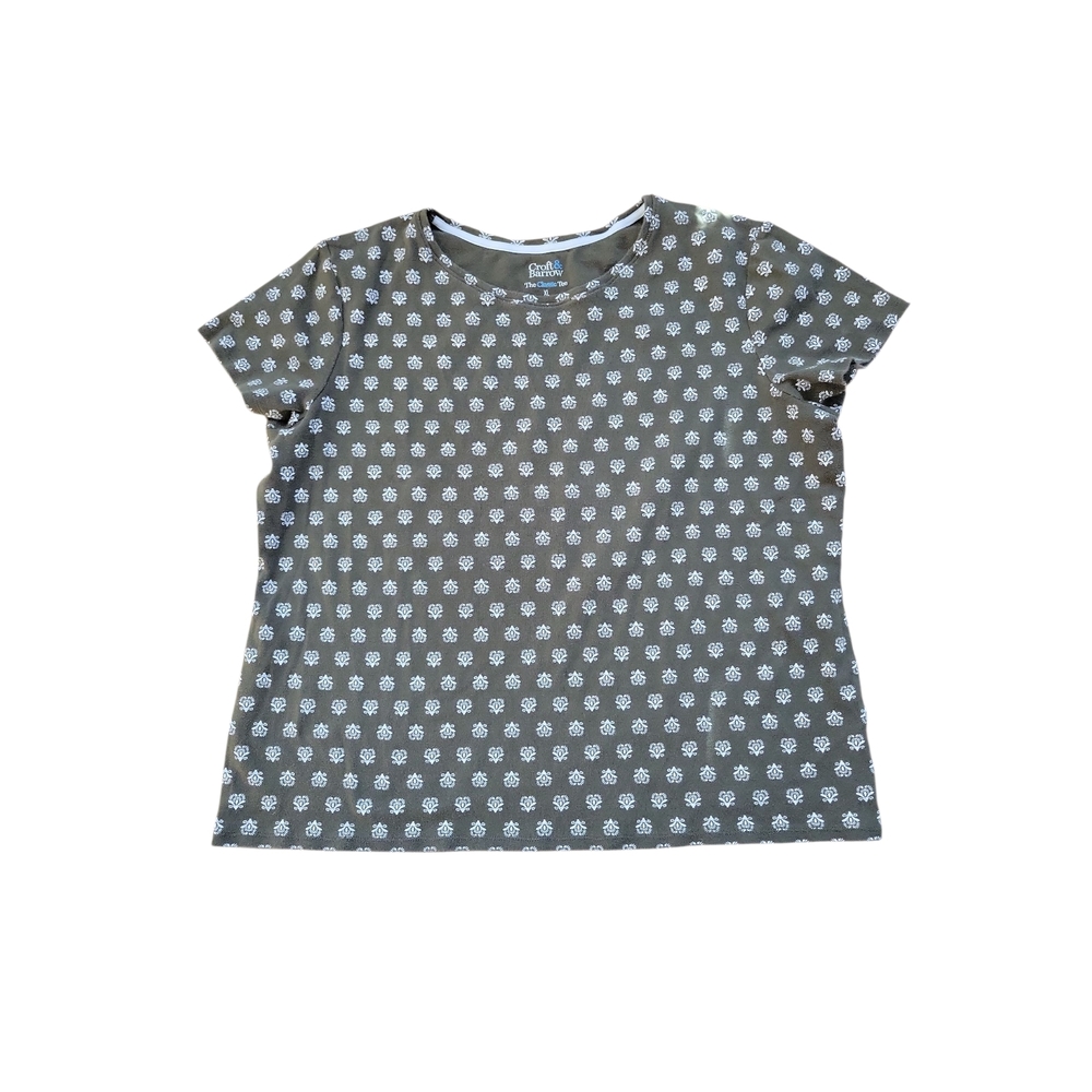 Olive Floral Classic Tee – Croft & Barrow